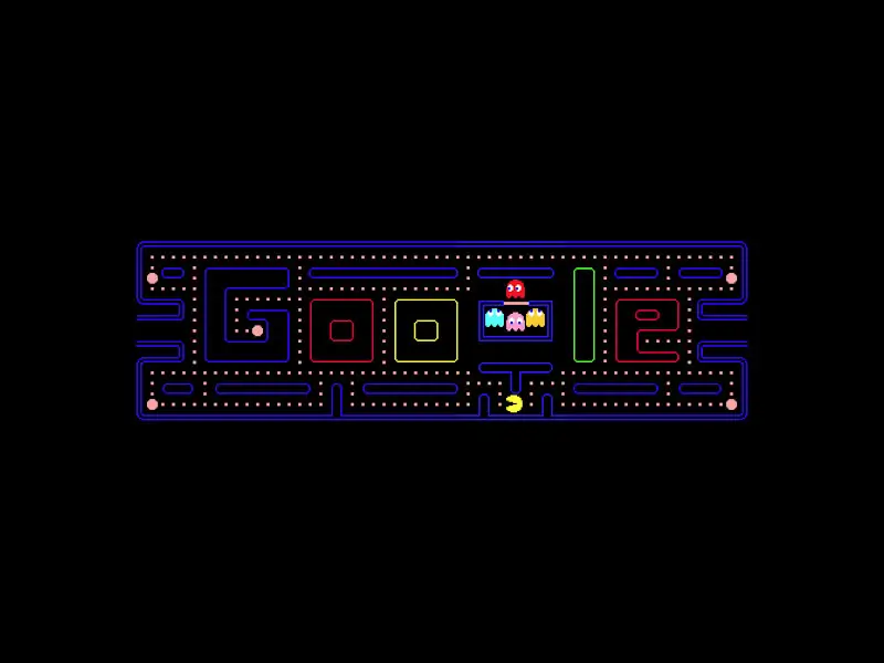 گوگل Pac-Man بازی