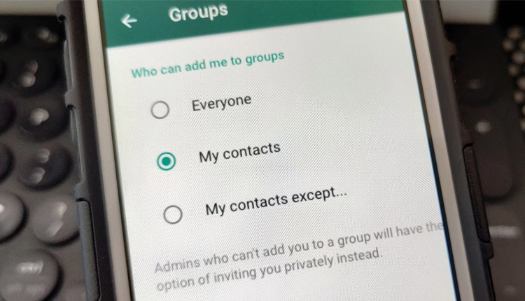 جلوگیری از اضافه شدن به گروه در واتساپ