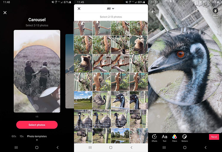 چگونه با استفاده از چندین عکس‌ در TikTok اسلایدشو درست کنیم؟