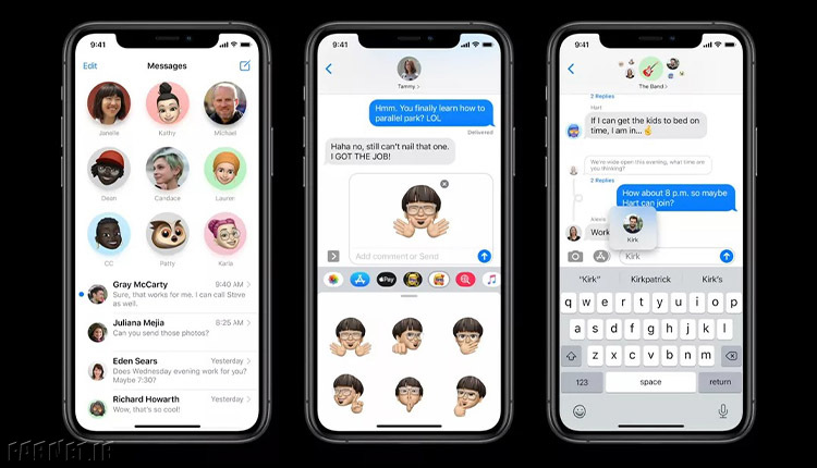 Apple Messages در iOS 14