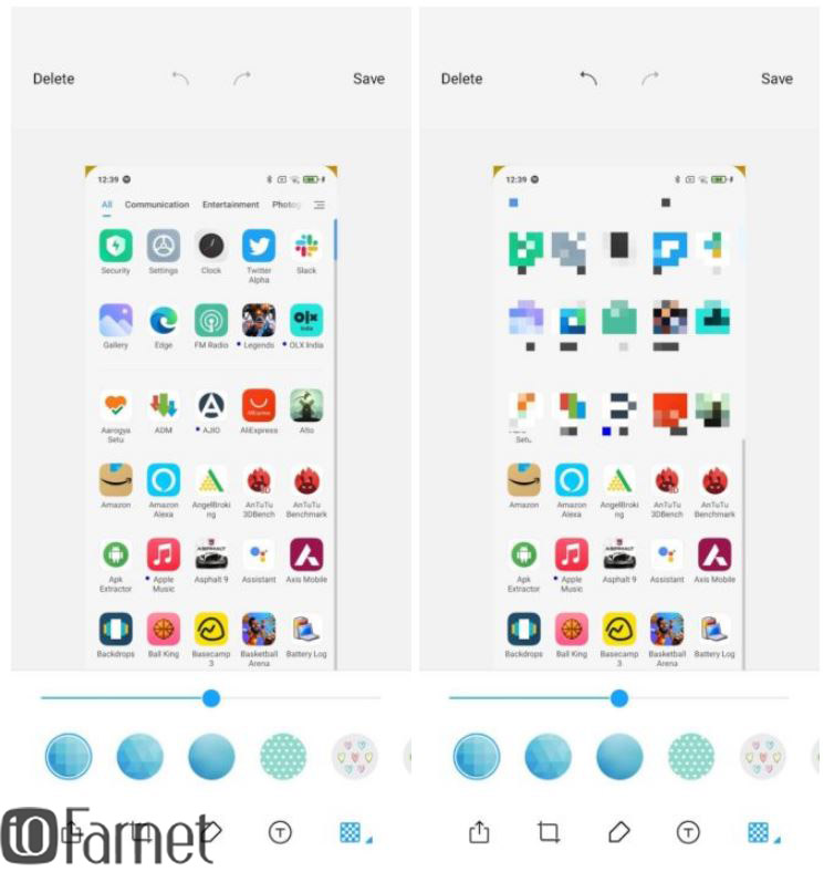 ابزار تار کردن تصاویر در رابط کاربری MIUI
