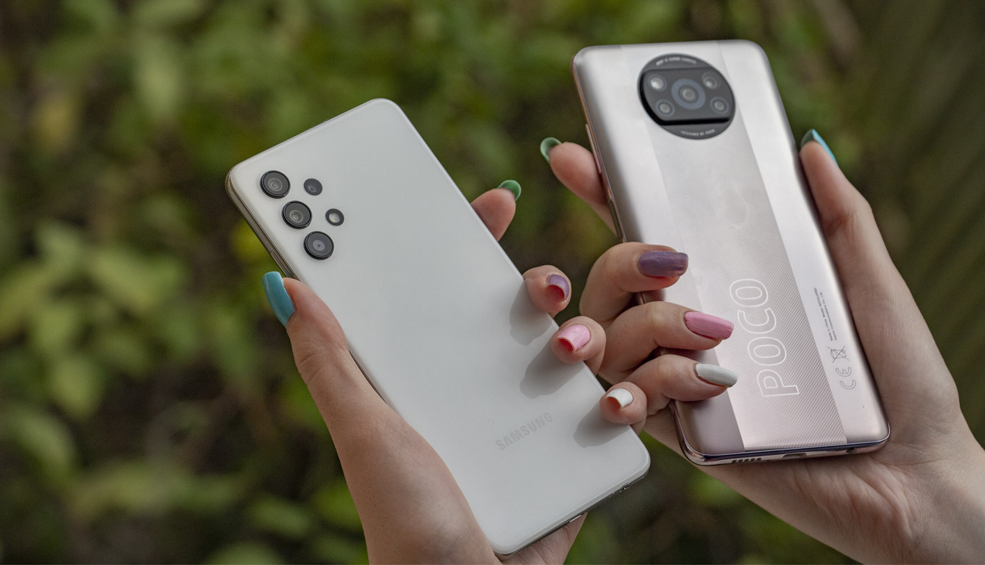 مقایسه گلکسی A32 و Poco X3 Pro