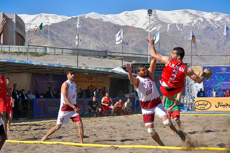 قهرمانی تیم ملی هندبال ساحلی ایران