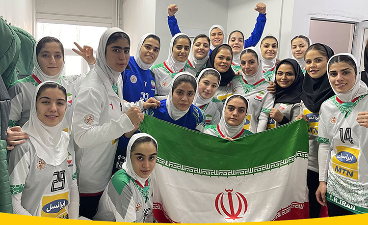 قهرمانی هندبال زنان ایران با حمایت ایرانسل