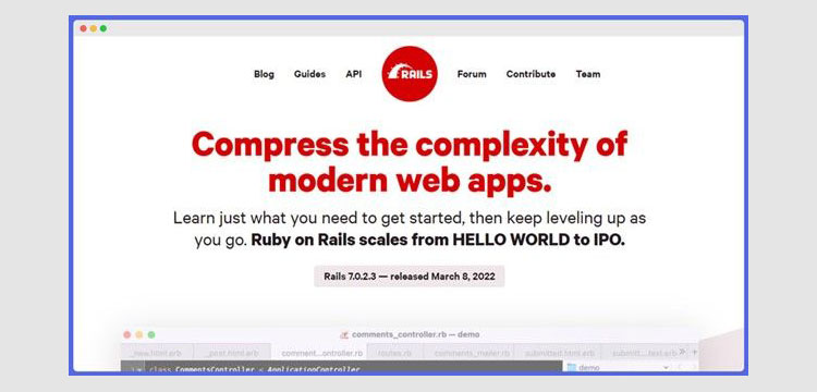 Ruby on Rails قدیمی‌ترین و محبوب‌ترین فریم‌ورک‌های Backend