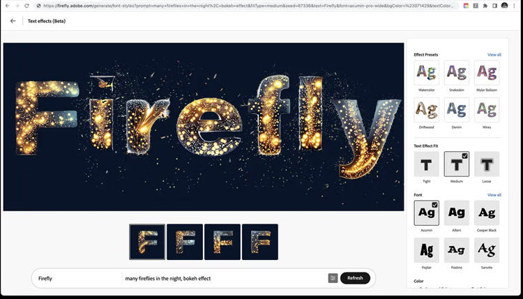 WordArt Firefly