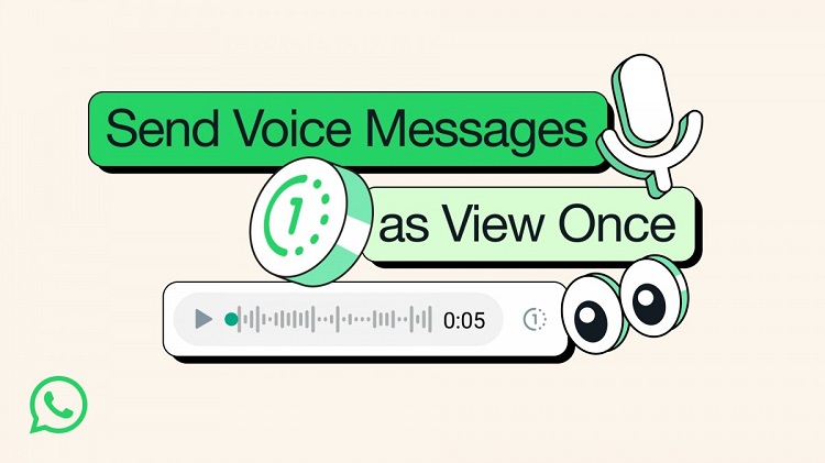 واتساپ پیام صوتی یکبار مصرف