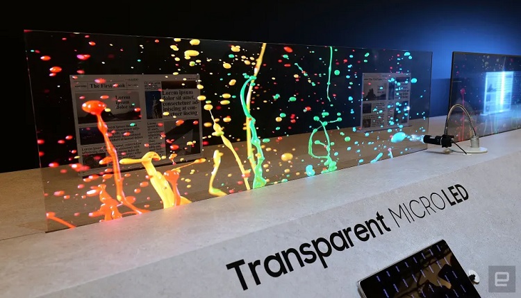سامسونگ اولین تلویزیون شفاف MicroLED دنیا