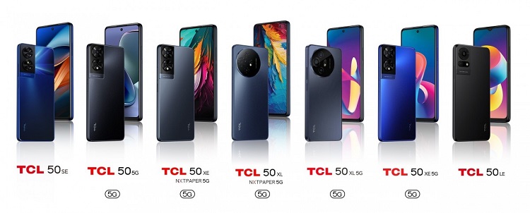 گوشی‌های سری TCL 50