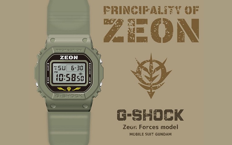 کاسیو ساعت نسخه محدود G SHOCK x Gundam را با تم Zeon معرفی کرد