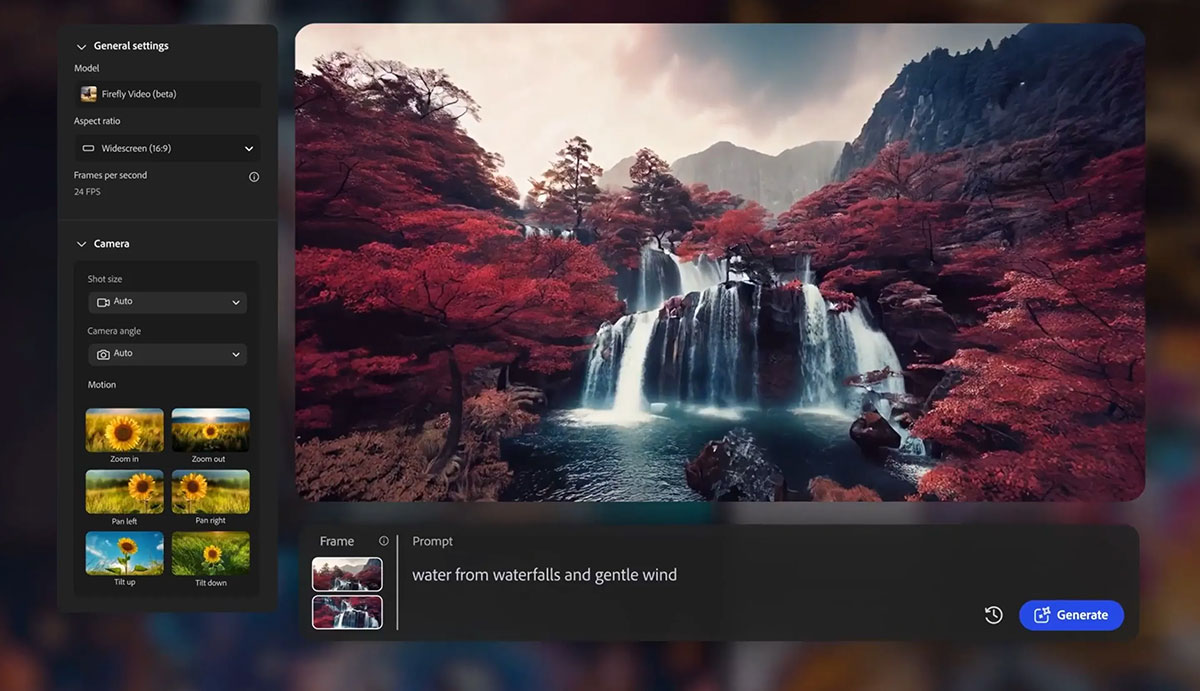 ابزار تبدیل متن و عکس به ویدیو هوش مصنوعی فایرفلای ادوبی در دسترس عموم قرار گرفت