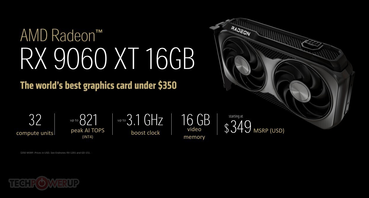 کارت گرافیک AMD RX 9060 XT رسما معرفی شد