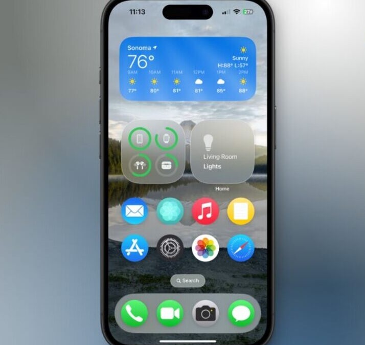 رابط کاربری جدید iOS 26 اپل