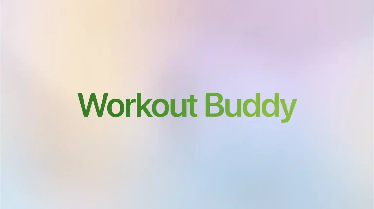 Workout Buddy سیستم عامل watchOS 26