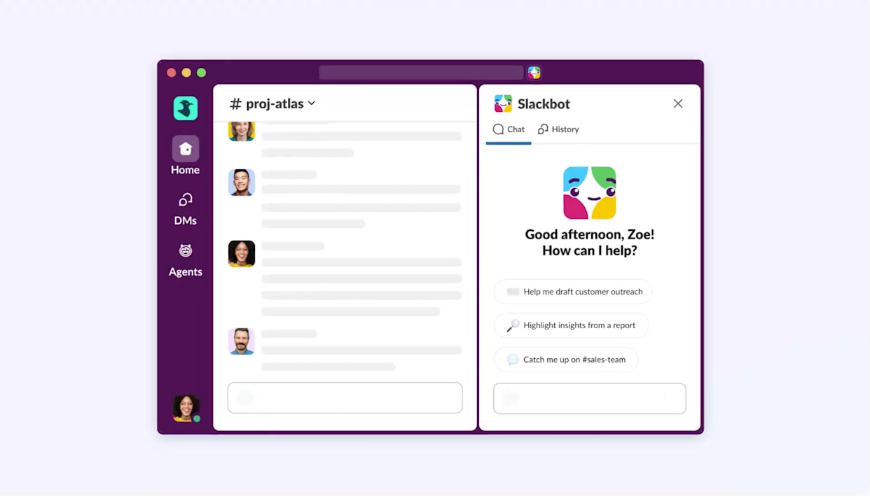 قابلیت‌های جدید هوش مصنوعی Slackbot