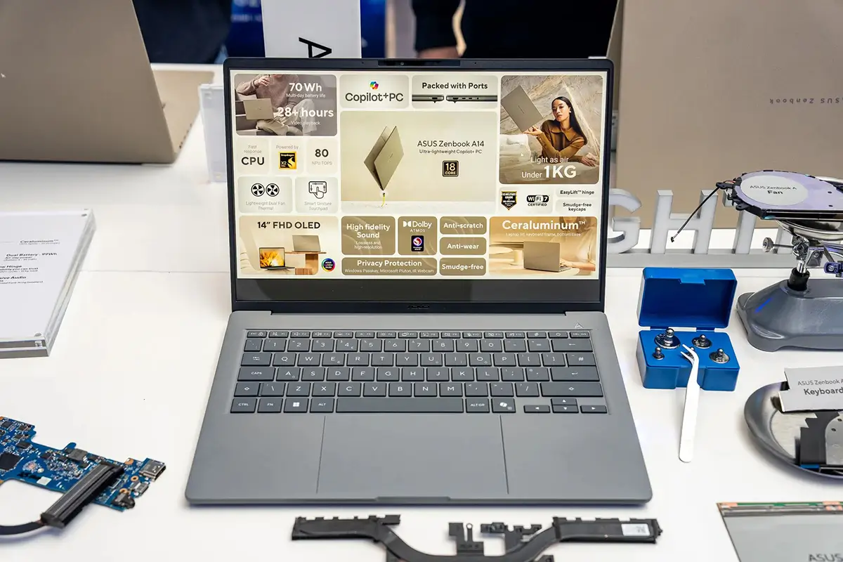 لپ‌تاپ ایسوس Zenbook A14 2026