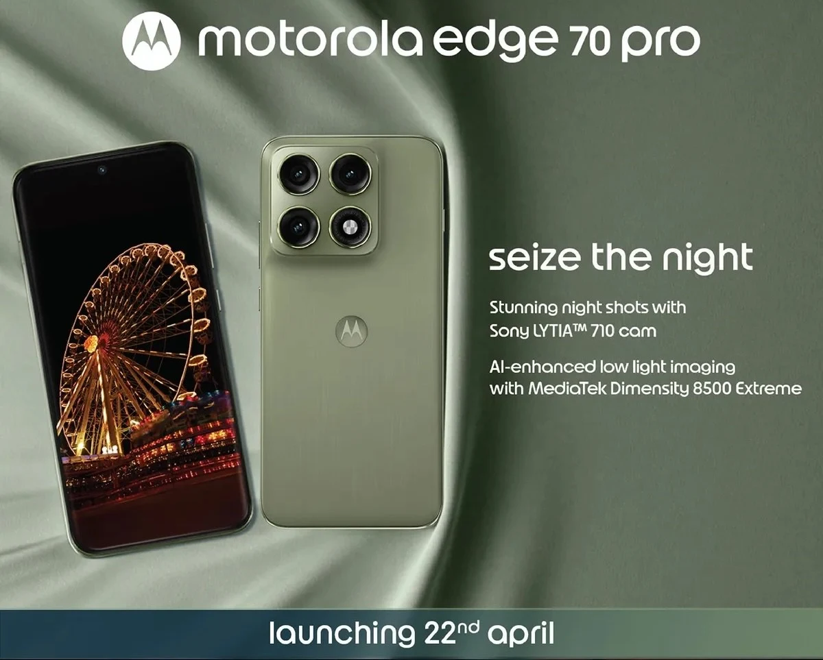 موتورولا تاریخ رونمایی رسمی Edge 70 Pro را اعلام کرد؛ مشخصات کلیدی تایید شد