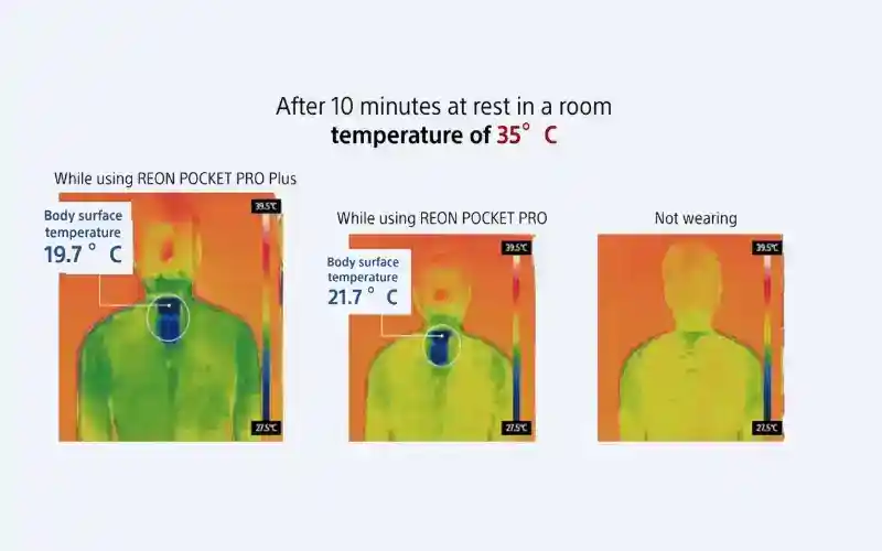 میزان دما با استفاده از Reon Pocket Pro Plus سونی