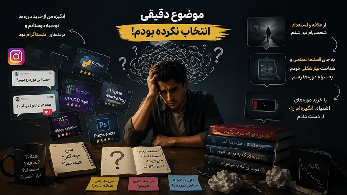 چرا شرکت در دوره های آموزشی بیشتر مرا حرفه ای نکرد!