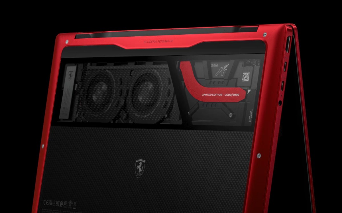 لپ تاپ HP Limited Edition Scuderia Ferrari AI PC