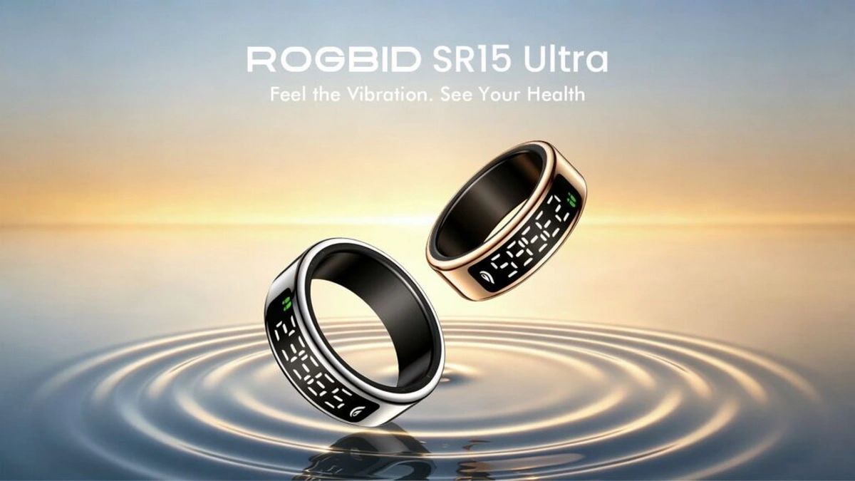 حلقه هوشمند Rogbid SR15 Ultra با نمایشگر داخلی و قابلیت‌های پایش سلامت معرفی شد