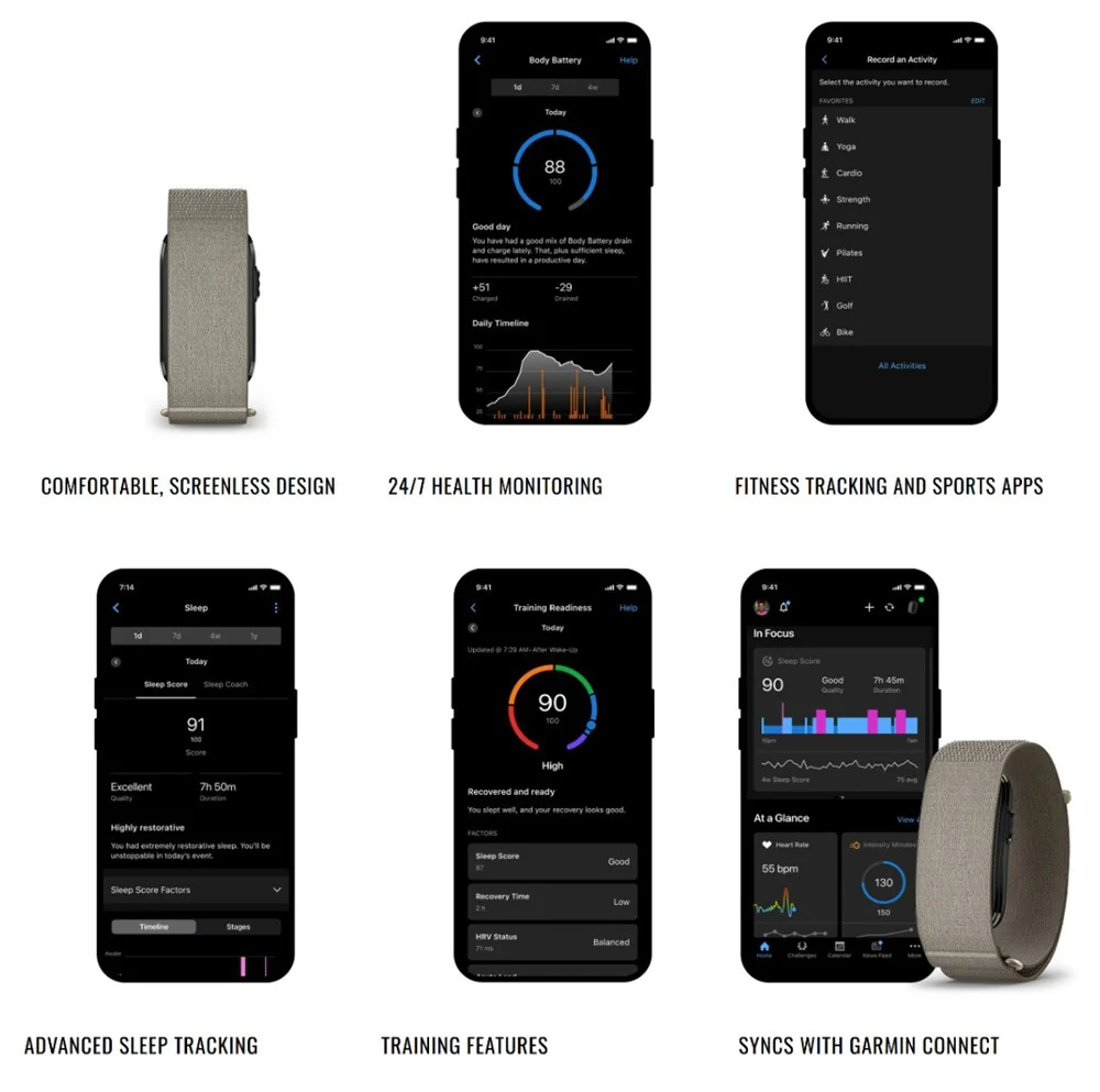 قابلیت های Cirqa Smart Band گارمین