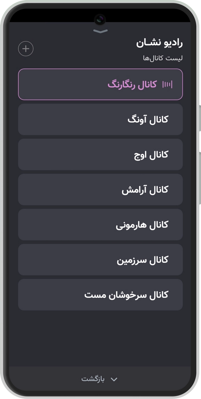 لیست کانال‌های رادیو نشان