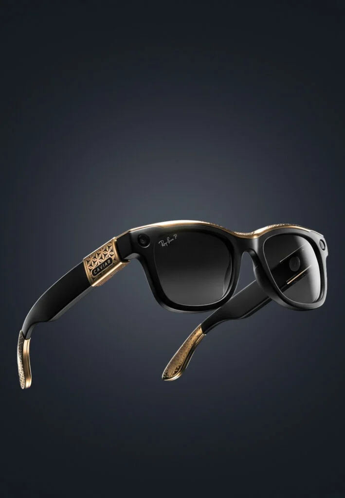 مدل طلایی استاندارد نسخه لوکس عینک هوشمند Ray-Ban