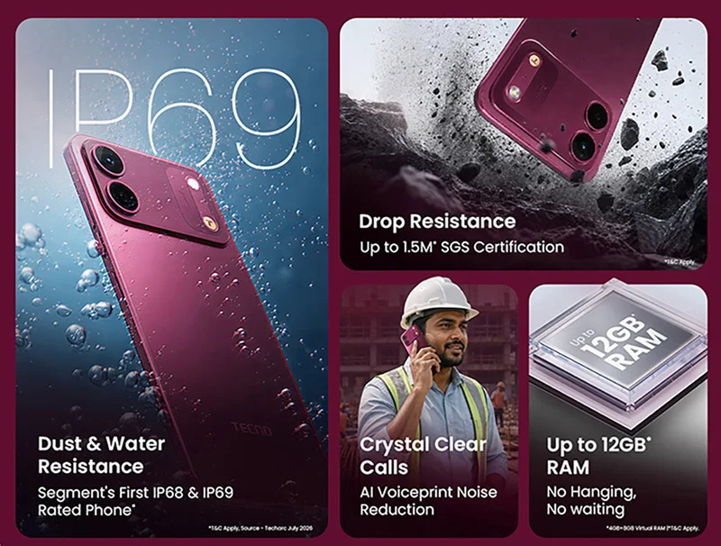 مشخصات فنی TECNO SPARK Go 3 Pro