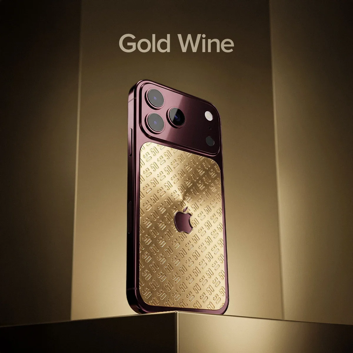 مدل Gold Wine فوق لوکس آیفون 18 پرو و 18 پرو مکس