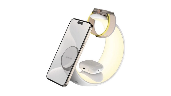 شارژر بی‌سیم گرین لاین مدل Moon Charge 4in1