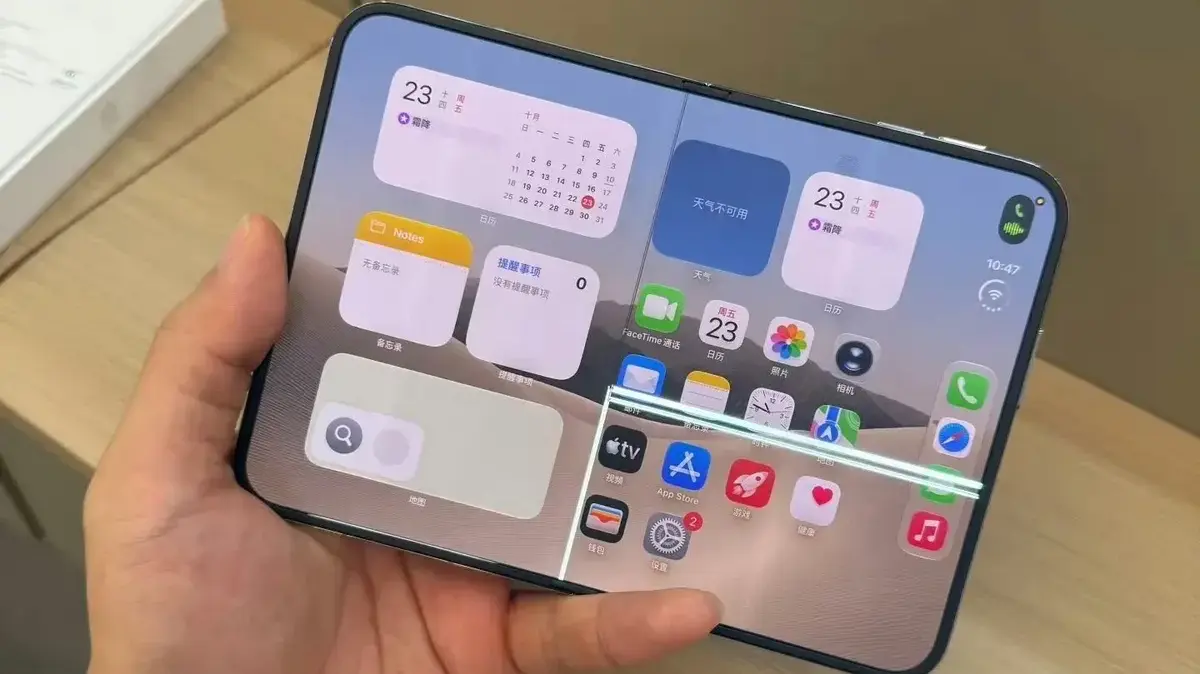 ترک خوردن نمایشگر آیفون Duo